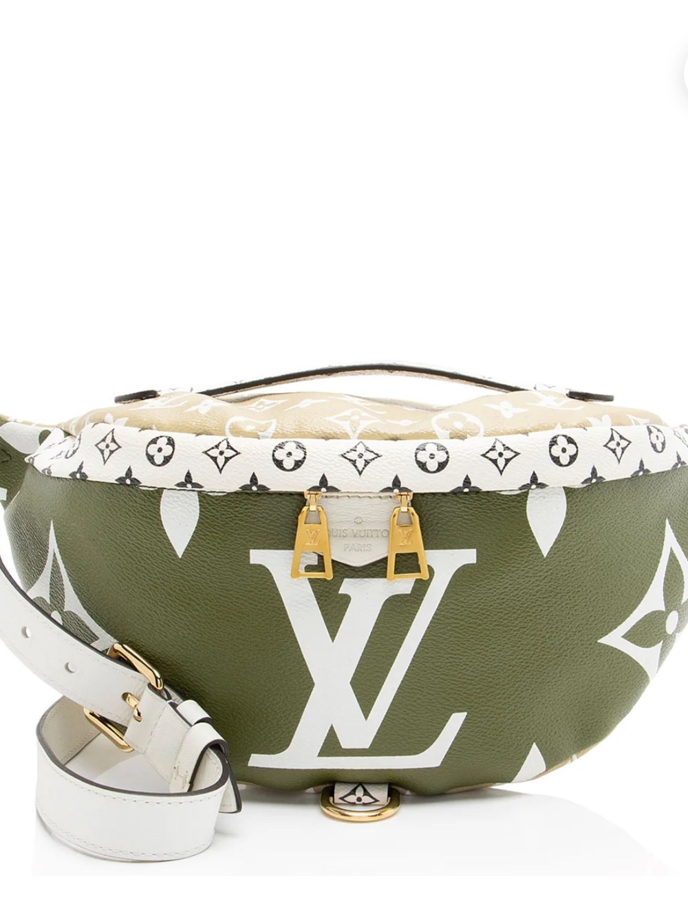 Louis Vuitton giant monogram bumbag green and white